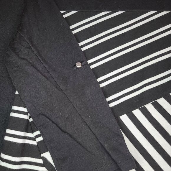 Ny Collection Womens Blouse Multi-Color Size S Polyester Blend Pullover Roll Tab - Picture 12 of 12